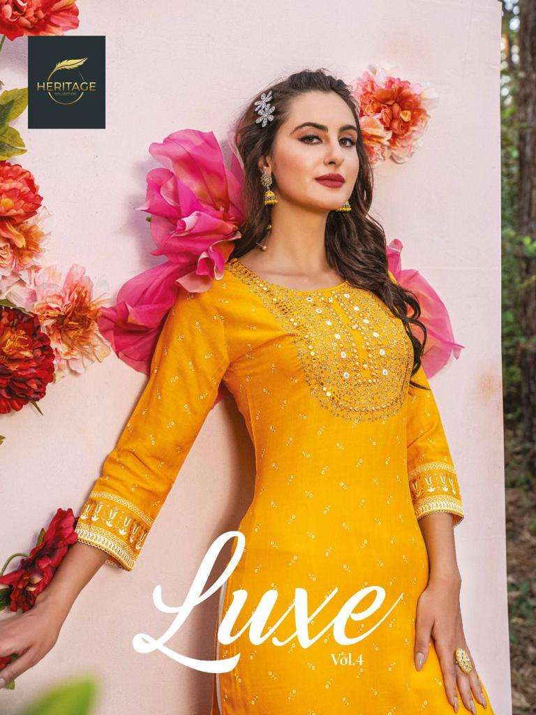 HERITAGE COLLECTION LUXE VOL 4 KURTI WITH PENT POSTER